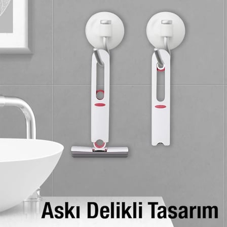 EZERE Çok Amaçlı Mini tezgah üstü Paspas Mini Mop + 2 Yedek Uç-1852