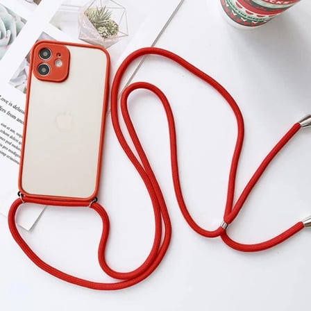 ALLY iPhone 12 6.1 Askılı Koruyucu Silikon Kılıf-1852