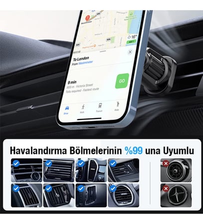 ALLY ML-223 MagSafe Araç İçi Telefon Tutucu-1852