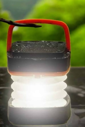 Led Lamba Kamp Lambası Hafif Taşınabilir Şarj Süreli Akordeon El Fenerli