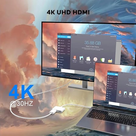 ALLY  İPhone 15 Type-c to Type-c + HDMI Çevirici Kablo Dijital AV Adaptörü-1852
