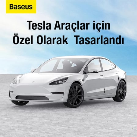 Baseus T-Space 6 Parça Tesla Araç Kapı Çizik Önleyici Tampon Koruma Seti-1852