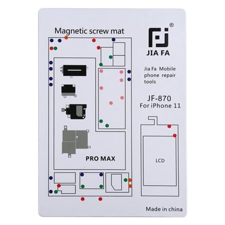 JIAFA JF-870 iPhone 11 Pro Max Mıknatıslı Çalışma Hasırı Vida Gostergeli-1852