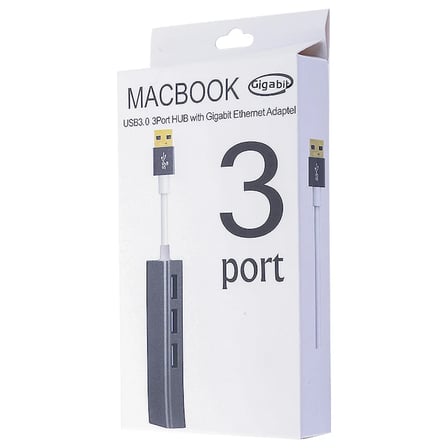 Gigabit Usb 3 Port Usb 3.0 Çoklayıcı Ve Eternet Adeptörü-1852