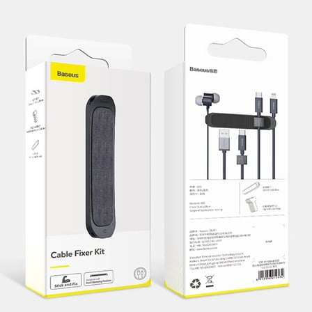 Baseus Cable Fixer Kit Kablo Organizatör Tutucu Ve Ayrıştıcı-1852