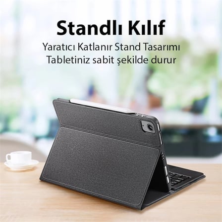 Dux Ducis iPad Air 4 / 5 / iPad Pro 11 (2020/2021/2022) TK Series Kablosuz Bluetooth Klavye Touchpad-1852