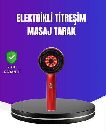Kırmızı Işık Terapi Özellikli Saç Derisi Masaj Tarak Anti Dökülme