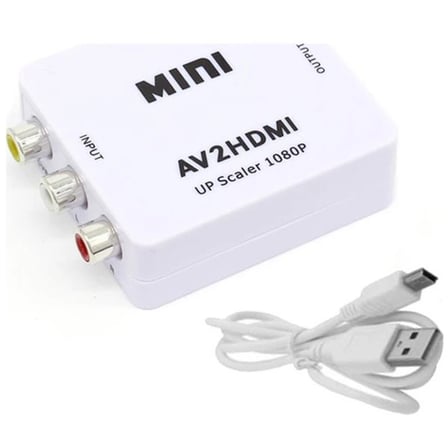ALLY Av To HDMI Mini Switch Rca Composit Audio Video HDMI Görüntü Çevirici Full Hd ve 720P Dönüştürü-1852
