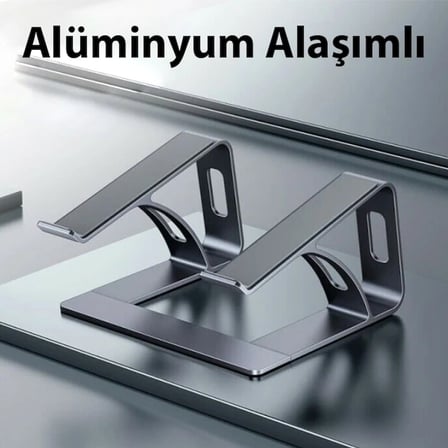 ALLY MC LS653 Premium Ergonomik Alüminyum Laptop-Bilgisayar Standı-1852