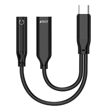 Ally İphone 15 İçin Type-c Şarj + 3.5mm kulaklık 2İn1 Çevirici Adaptör-1852