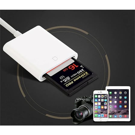 İPhone/İPad Lightning To SD Kart Hafıza Kart Adaptörü NK105-1852
