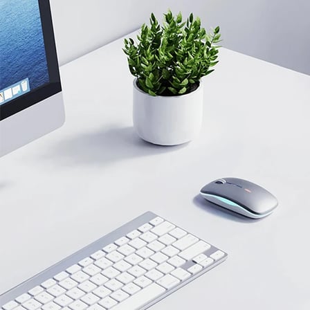 İNPHİC M5 Kablosuz Fare Şarj Edilebilir Sessiz Kullanım 2.4G Işıklı USB Mouse-1852