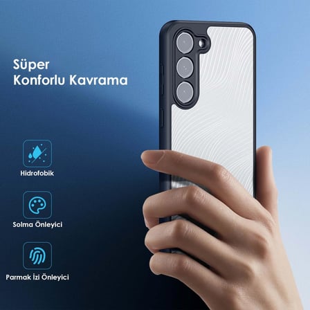 Dux Ducis SM Galaxy S23 Plus Aimo Series Premium Buzlu Sert PC-TPU Kılıf-1852