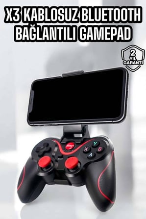 X3 Gamepad Oyun Kolu Bluetooth Bağlantılı Gamestick Android Uyumlu