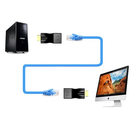 Ally Hdmi Extender 4k 3d Rj45 Cat6 Ile 30m Hdmi Uzatıcı-1852