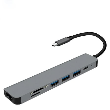 Ally 7in1 USB 3.1 HDMI 4K 30HZ 2K 1080P Type-C HUB Adaptör Dönüştürücü-1852