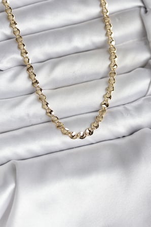 14K Gold Renk Kaplama Zincir Model CM Kadın Kolye -1492