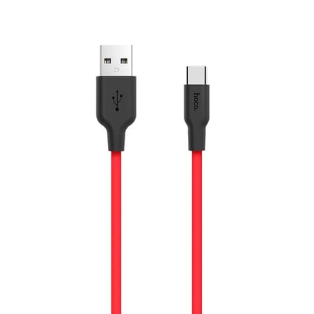 HOCO X21 USB to Type-C 3A Silikon Hızlı Şarj ve Data Kablosu-1852