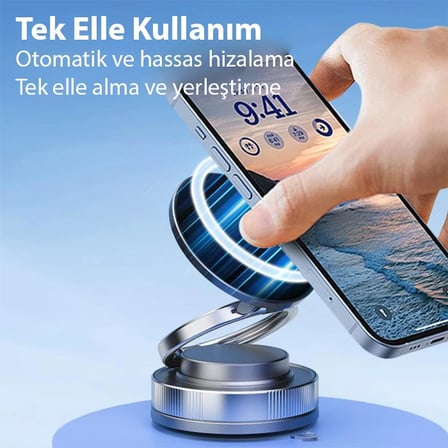 ALLY Vakumlu Telefon Tutucu Araç-Navigasyon Manyetik Telefon Tutucu Magsafe-1852