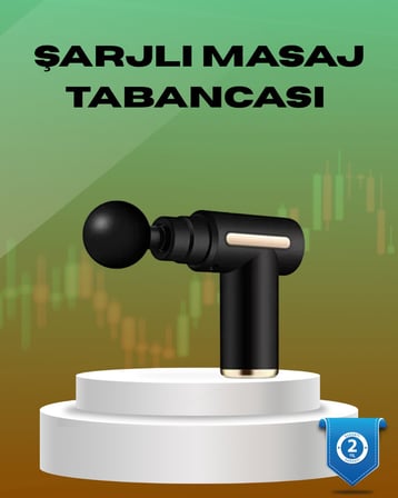 6 Kademeli Kas Masaj Tabancası 4 Başlıklı Güçlü Sessiz Sporcu Masaj Cihazı Şarjlı