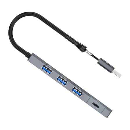 ALLY ADS-309D 4 Portlu USB+Type-C USB 3.0 Çoklayıcı Data HUB Adaptör-1852