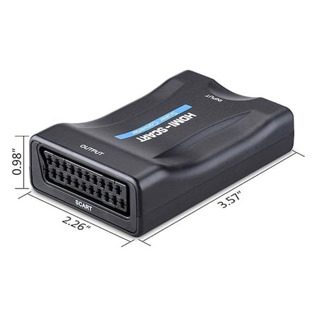 Ally 1080P Scart HDMI Dönüştürücü Ses Video Adaptörü-SİYAH-1852