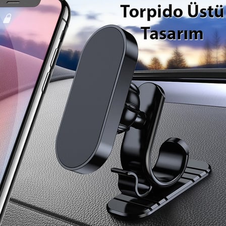 ALLY Araç içi Mıknatıslı Torpido Üstü Cep Telefonu Tutucu-1852