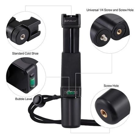 PULUZ Video Grip Telefon Elde Tutucu+ Bileklik Tripod Adaptörü-1852
