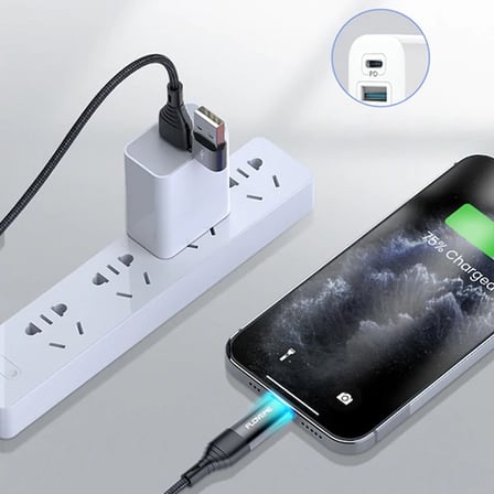 Floveme 4in1 USB To Type C -Type to Type Kablosu+iPhone Başlık USB 1M-1852