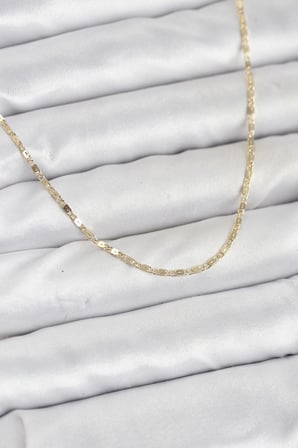 CM 14K Gold Renk Ezme Zincir Model 60 cm Kadın Kolye -1492