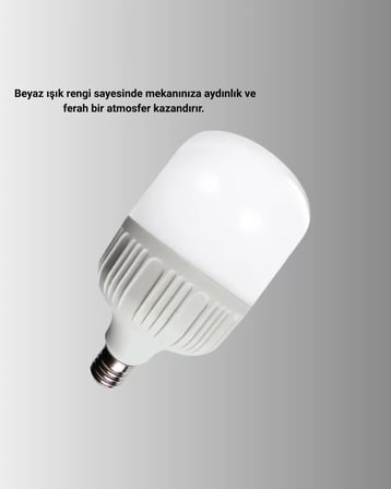 Acil Durumlara Uygun Şarjlı Torch LED Ampul 30 Watt Yeni Nesil