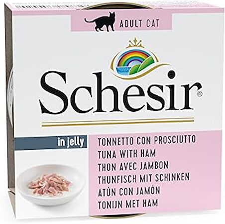 Schesir Yetişkin Kedi Konservesi 85 Gr Ton Balıklı + Jambonlu