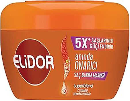 Elidor Superblend Saç Bakım Maskesi Anında Onarıcı C Vitamini Keratin Seramid 160 ml