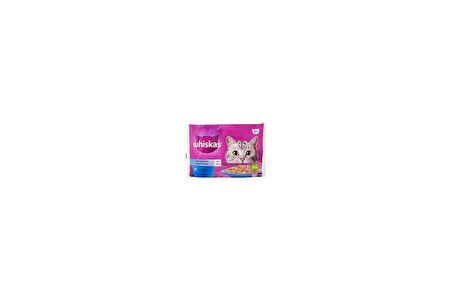 Whiskas Pouch Balık Favorileri Yetişkin Kedi Konservesi 85gr 4'lü