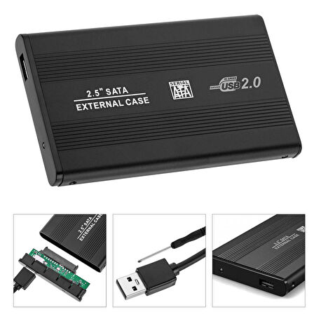 HARDDİSK KUTUSU SSD HDD 2.5 SATA USB 2.0 GAB-HK20