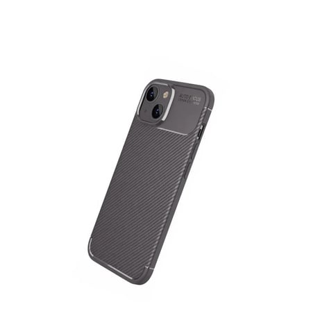 Apple İ̇Phone 14 Kılıf Auto Focus Karbon Kapak - Gri