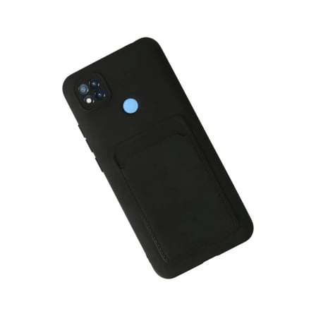 Xiaomi Uyumlu Redmi 9c Kılıf Kelvin Kartvizitli Silikon - Siyah