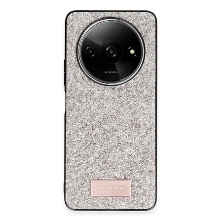 Onegif Xiaomi Uyumlu Redmi A3 4g Bright Simli Kapak - Gold