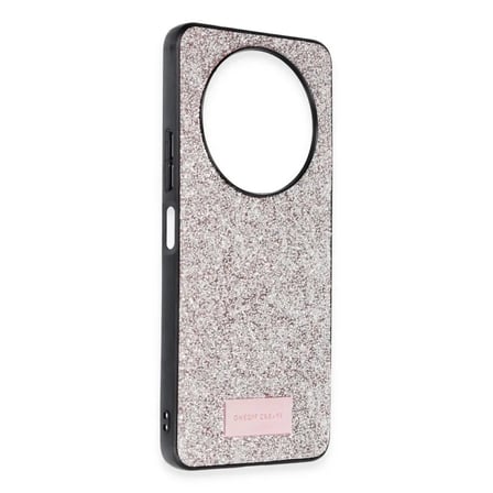 Onegif Xiaomi Uyumlu Redmi A3 4g Bright Simli Kapak - Gold