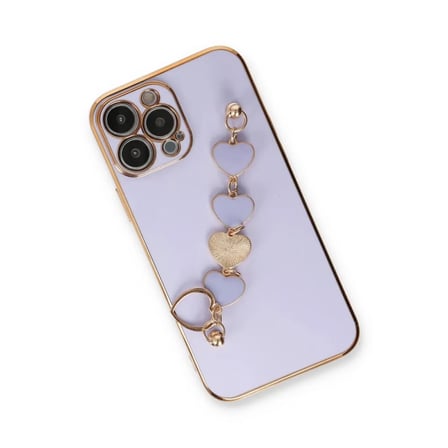 Apple Uyumlu İphone 14 Pro Max Kılıf Esila Silikon - Lila