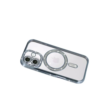 Apple Uyumlu İphone 17 Joke Simli Magneticsafe Kılıf - Mavi