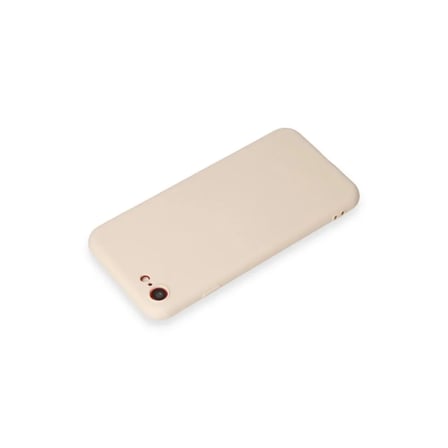 Apple Uyumlu İphone 7 Kılıf First Silikon - Krem