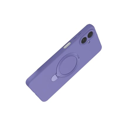 Samsung Uyumlu Galaxy A07 4g Regal Magsafe Standlı Kapak - Lila