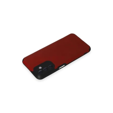 Samsung Uyumlu Galaxy M14 5g Kılıf Loop Deri Silikon - Kırmızı