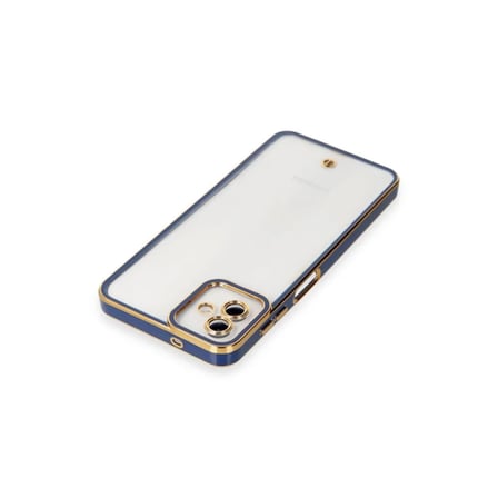 Samsung Uyumlu Galaxy A04 Kılıf Liva Lens Silikon - Mavi
