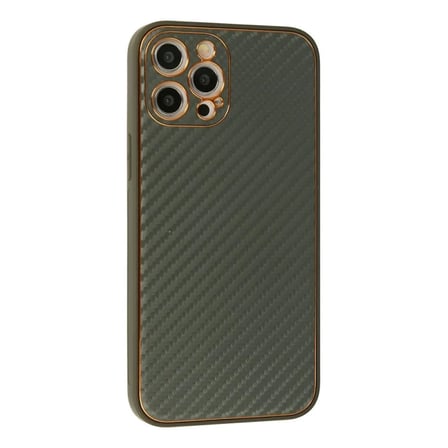 Apple İphone 12 Pro Kılıf Coco Karbon Silikon - Füme
