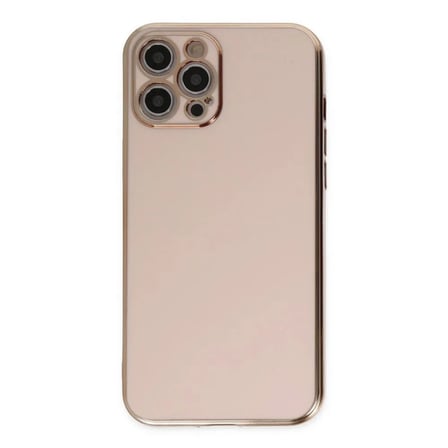 Apple Uyumlu İphone 12 Pro Max Kılıf Volet Silikon - Pembe