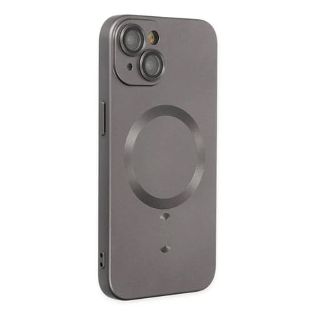 Apple Uyumlu İphone 14 Plus Kılıf Moshi Lens Magneticsafe Silikon - Füme