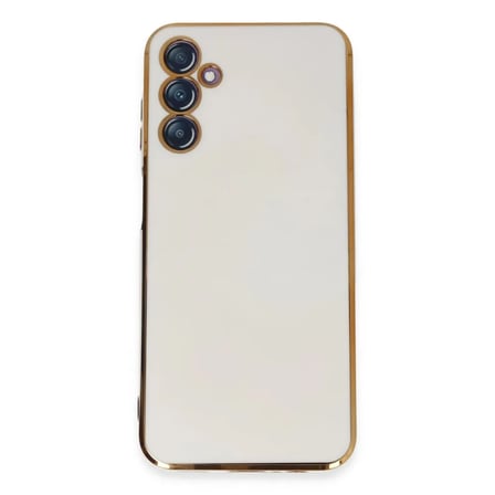 Samsung Uyumlu Galaxy M14 5g Kılıf Volet Silikon - Beyaz