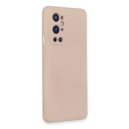 One Plus 9 Pro Kılıf Nano İçi Kadife Silikon - Pudra